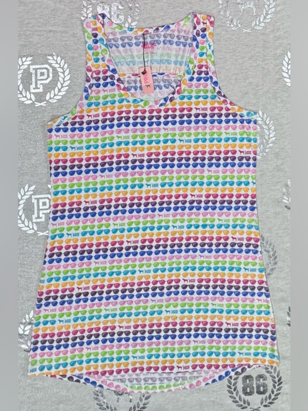 VS PINK VINTAGE RAINBOW SUNGLASSES SWIM COVER UP NWT